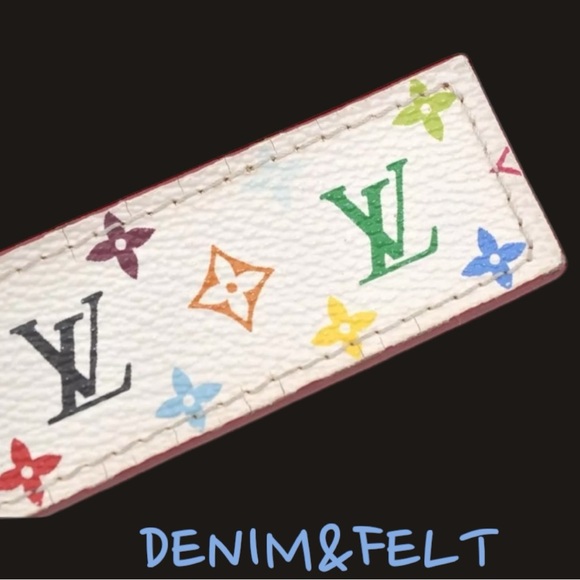 Louis Vuitton Women’s White/Multi Color Monogram Multicolor Ceinture Belt 85|34 - Picture 9 of 16